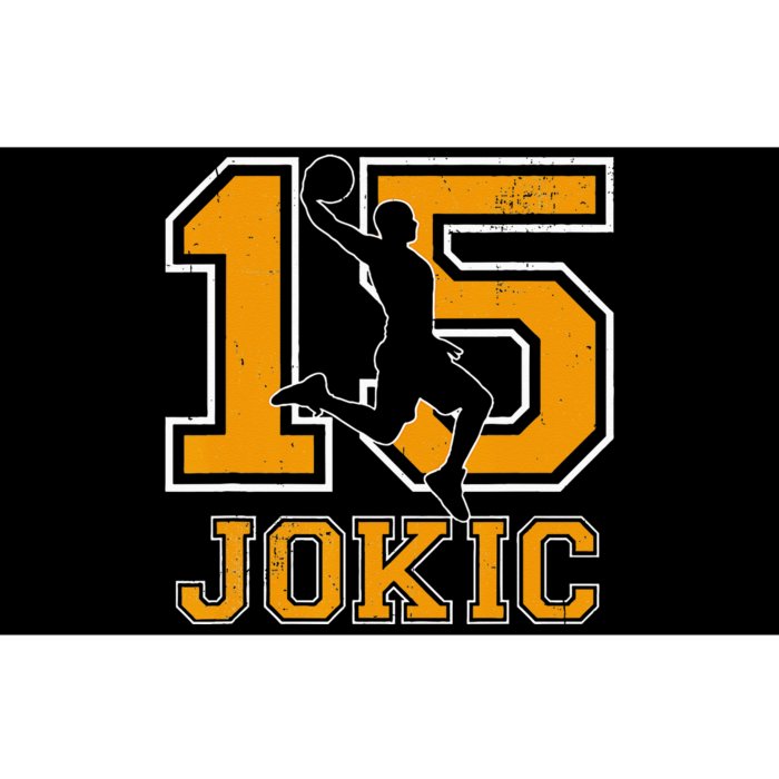 Vintage Jokic Name Sports Retro Basketball Gift Bumper Sticker