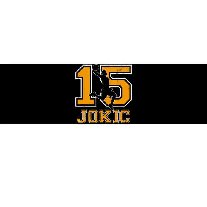 Vintage Jokic Name Sports Retro Basketball Gift Bumper Sticker