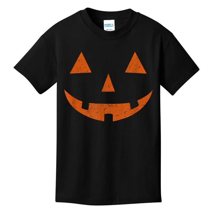 Vintage Jack O Lantern Jackolantern Pumpkin Face Kids T-Shirt