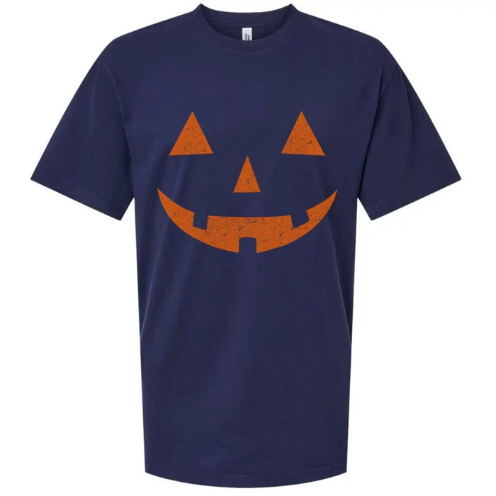 Vintage Jack O Lantern Jackolantern Pumpkin Face Sueded Cloud Jersey T-Shirt