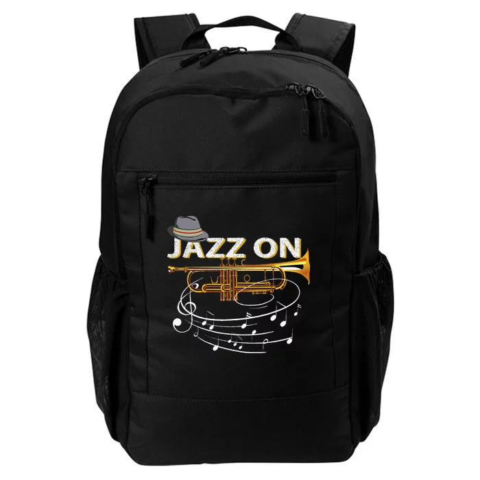 Vintage Jazz On Trumpet Player Blues Music Lovers Jazz Band Daily Commute Backpack