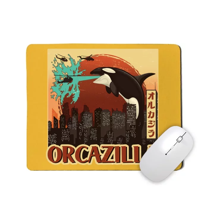 Vintage Japanese Orcazilla Poster Mousepad