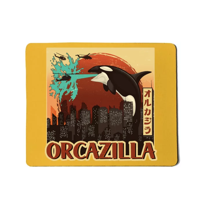 Vintage Japanese Orcazilla Poster Mousepad