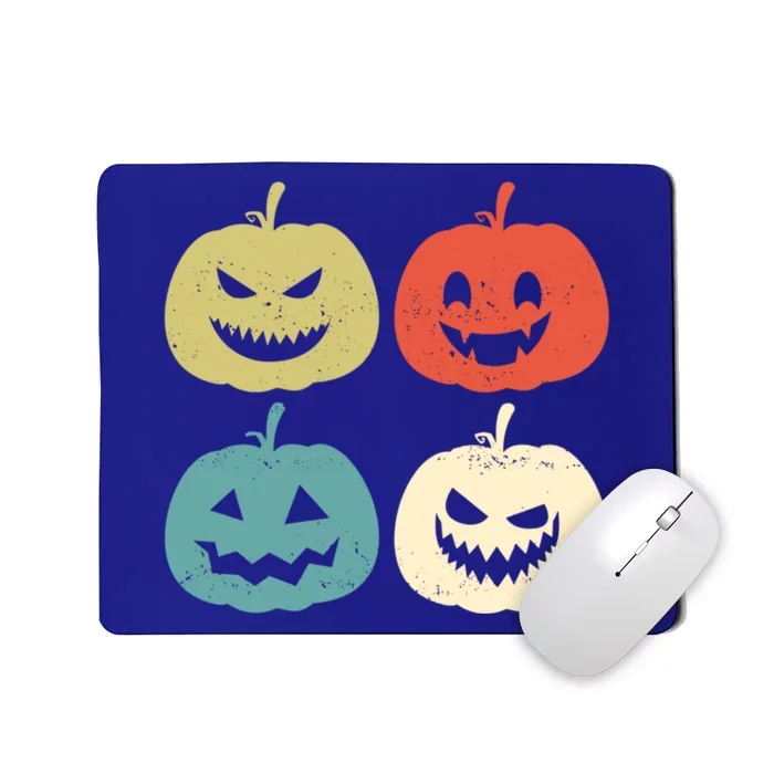 Vintage Jackolantern Pumpkin Boy Girl Funny Retro Halloween Gift Mousepad