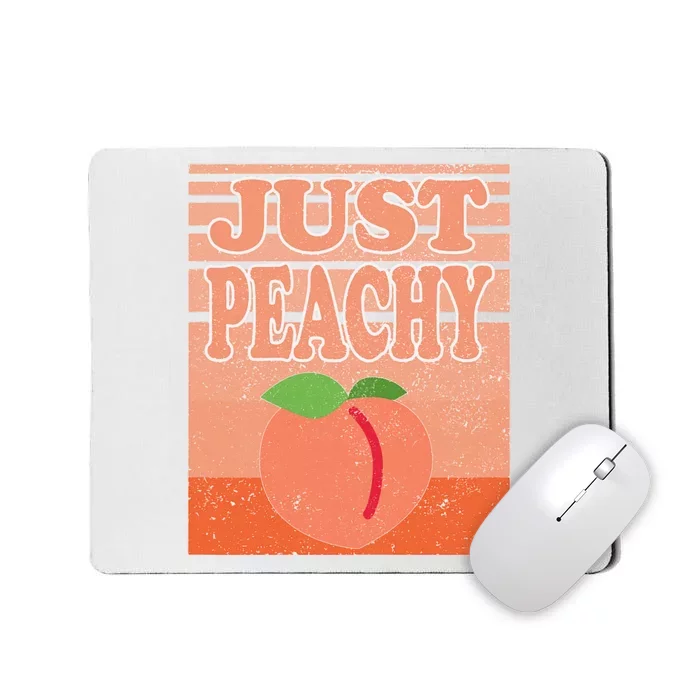 Vintage Just Peachy Southern Retro Summer Georgia Mousepad