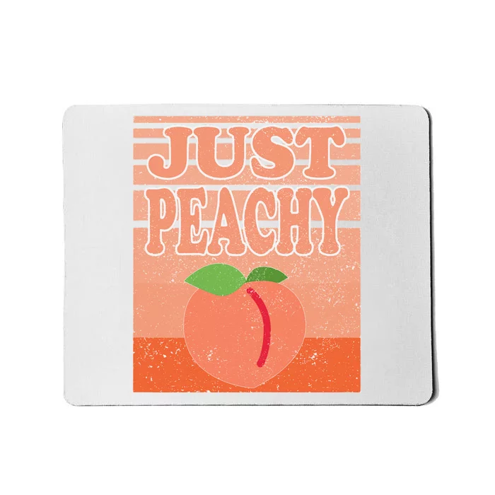 Vintage Just Peachy Southern Retro Summer Georgia Mousepad