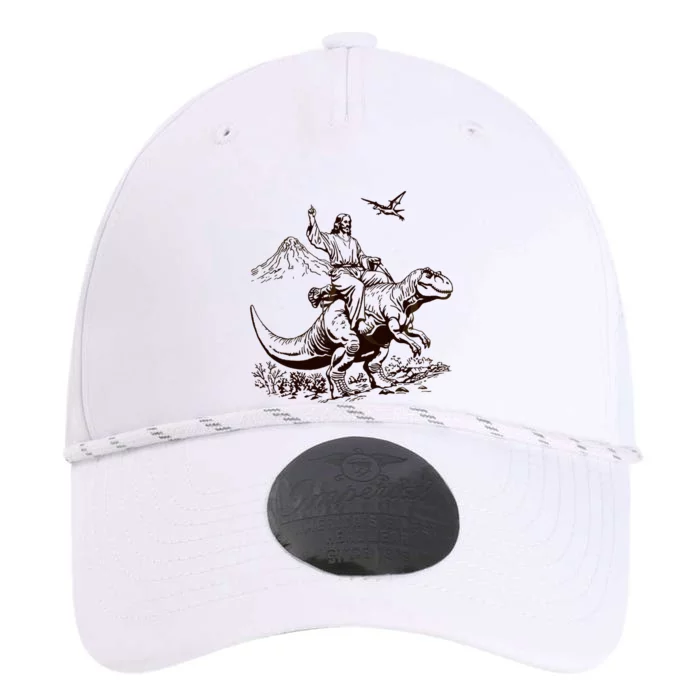 Vintage Jesus Riding Dinosaur 90s Performance The Dyno Cap