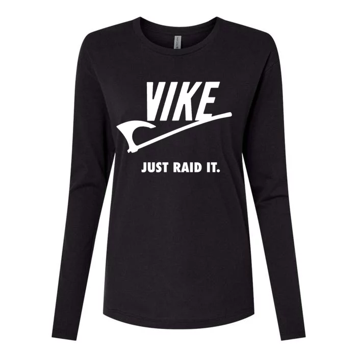 Vike Just Raid It! Womens Cotton Relaxed Long Sleeve T-Shirt