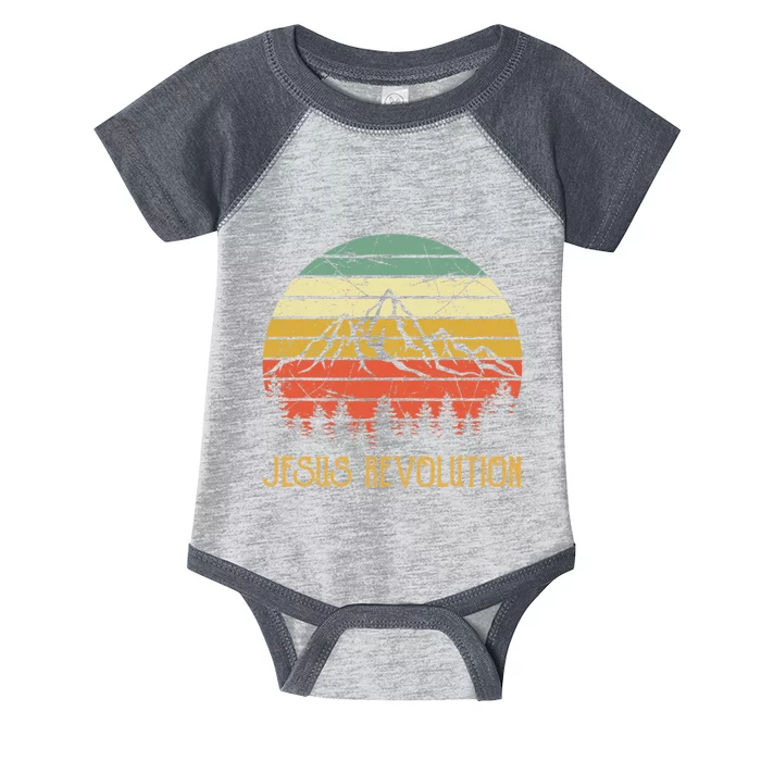 Vintage Jesus Revolution Christian Revival Believe God Retro Infant Baby Jersey Bodysuit