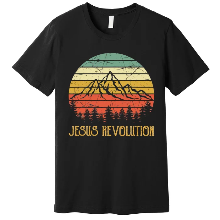 Vintage Jesus Revolution Christian Premium T-Shirt