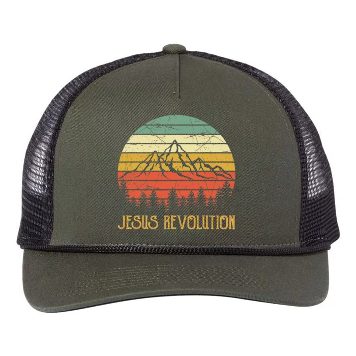 Vintage Jesus Revolution Christian Retro Rope Trucker Hat Cap