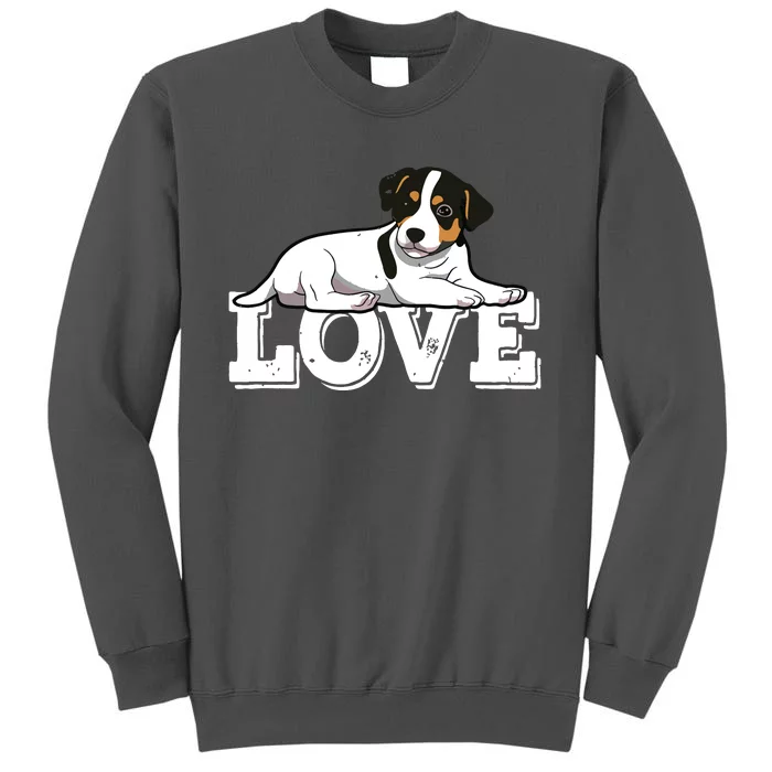 Vintage Jack Russell Terrier Funny Cute Lover Dog Mom Dad Tall Sweatshirt