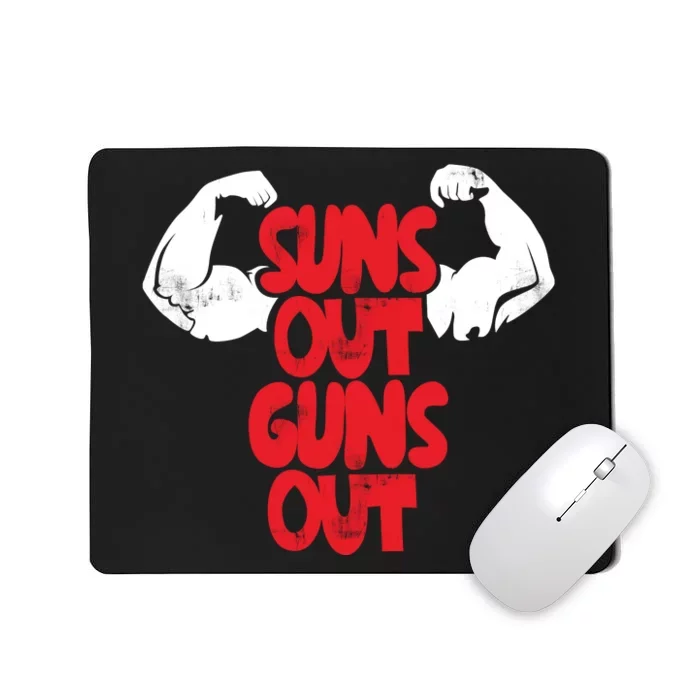 Vintage Jump Street Suns Out Guns Out Pattern Mousepad