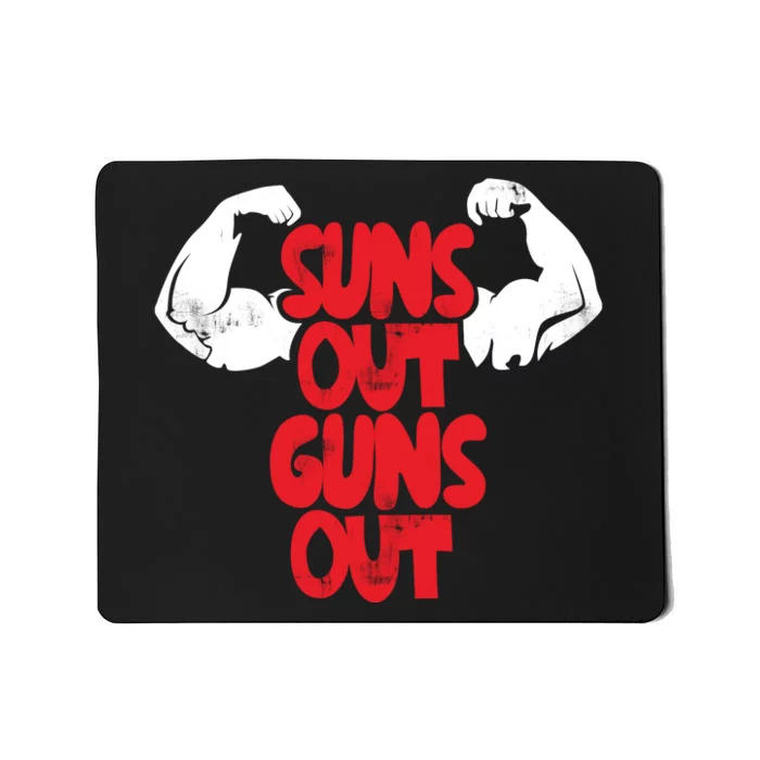 Vintage Jump Street Suns Out Guns Out Pattern Mousepad