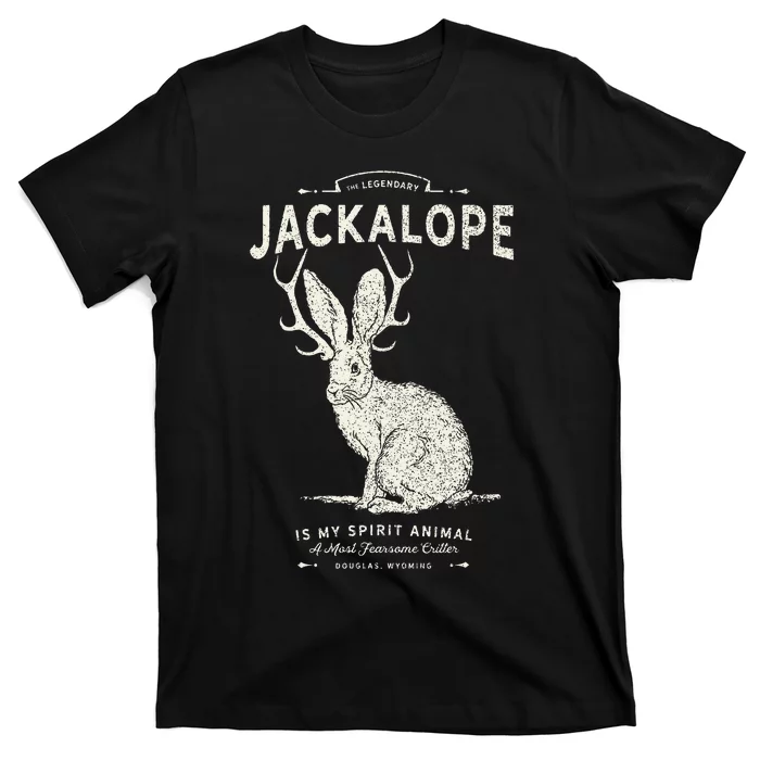 Vintage Jackalope Spirit Animal Mythical Critter T-Shirt