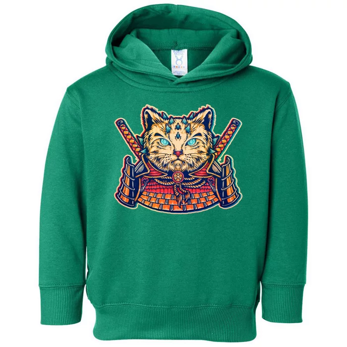 Vintage Japanese Samurai Warrior Cat Toddler Hoodie