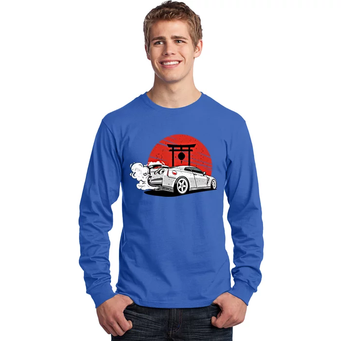 Vintage Japanese Streetcar Racing Turbo Sports Car Gift Long Sleeve Shirt