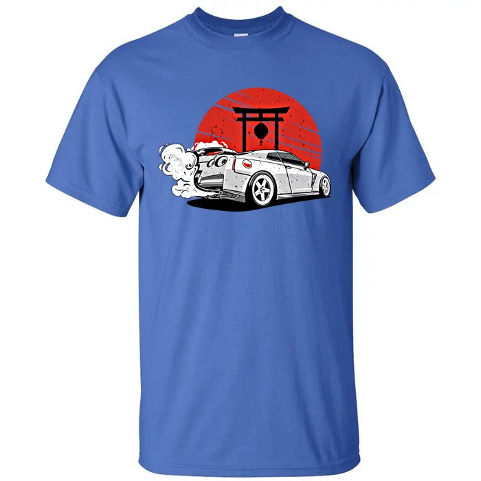 Vintage Japanese Streetcar Racing Turbo Sports Car Gift Tall T-Shirt