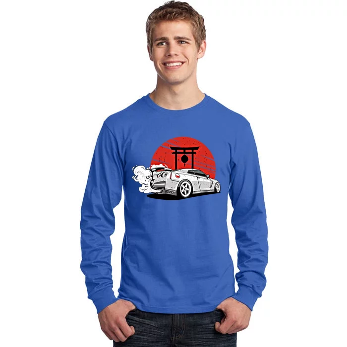 Vintage Japanese Streetcar Racing Turbo Sports Car Gift Tall Long Sleeve T-Shirt