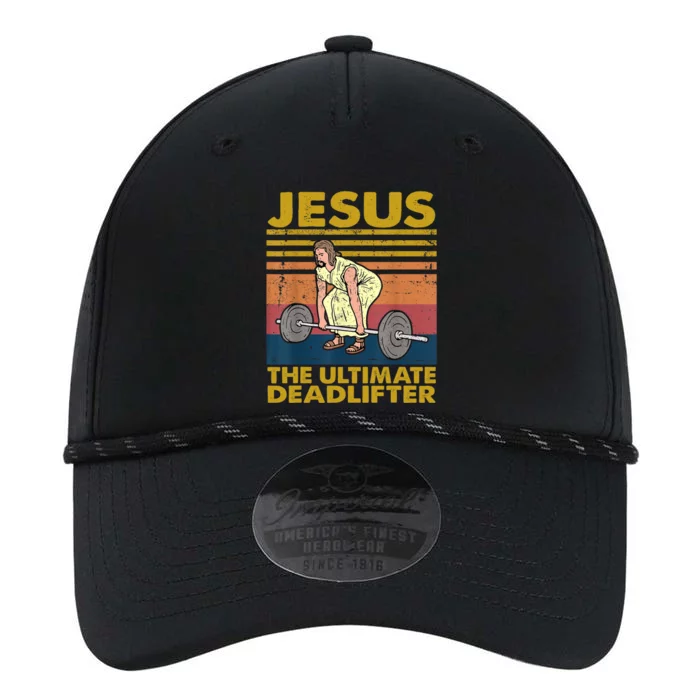 Vintage Jesus The Ultimate Deadlifter Funny Christian Gym Performance The Dyno Cap