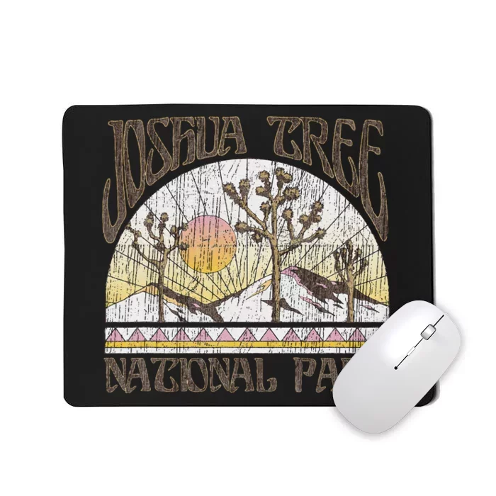 Vintage Joshua Tree National Park Retro Outdoor Camping Hike Mousepad