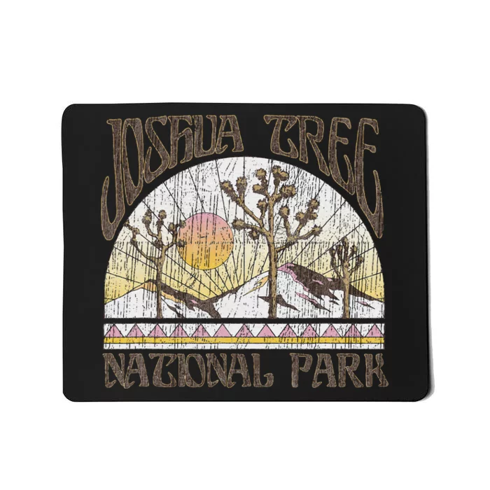 Vintage Joshua Tree National Park Retro Outdoor Camping Hike Mousepad