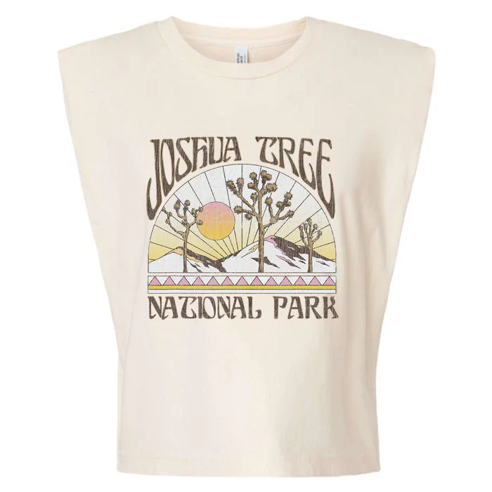 Vintage Joshua Tree National Park Retro Outdoor Camping Hike Garment-Dyed Women's Muscle Tee