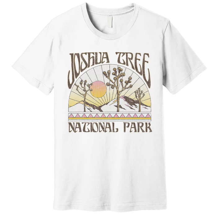 Vintage Joshua Tree National Park Retro Outdoor Camping Hike Premium T-Shirt