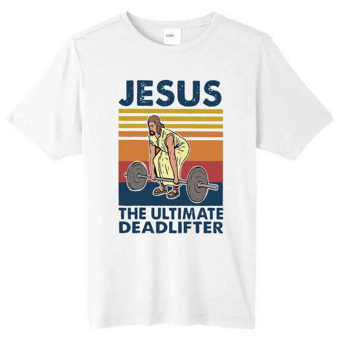 Vintage Jesus The Ultimate Deadlifter Gym Christian Faith ChromaSoft Performance T-Shirt