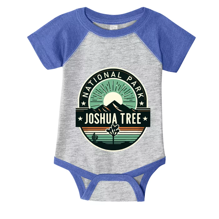 Vintage Joshua Tree National Park Hiking Camping Outdoor Gift Infant Baby Jersey Bodysuit