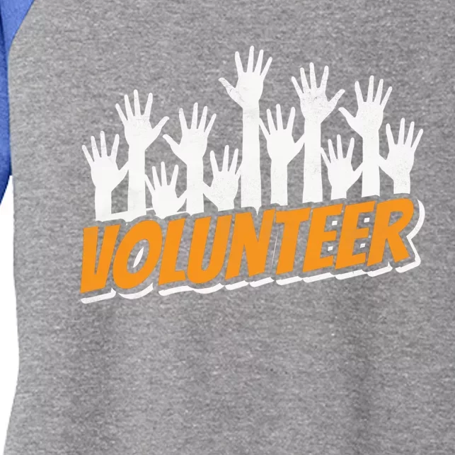 Volunteer Job Unpaid Volunteering Volunteers Gift Women's Tri-Blend 3/4-Sleeve Raglan Shirt