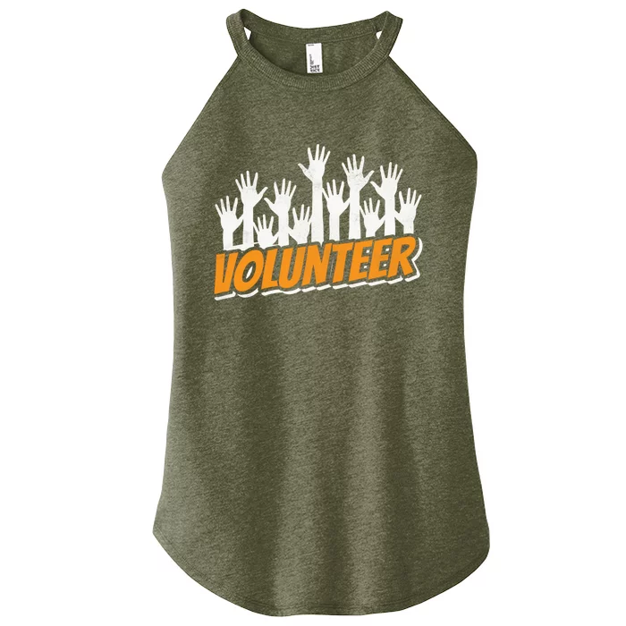 Volunteer Job Unpaid Volunteering Volunteers Gift Women’s Perfect Tri Rocker Tank