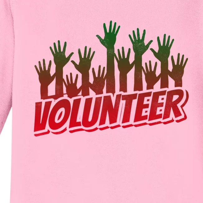 Volunteer Job Unpaid Volunteering Volunteers Gift Baby Long Sleeve Bodysuit