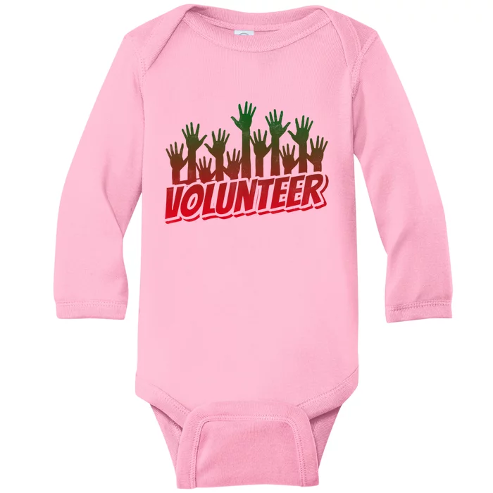 Volunteer Job Unpaid Volunteering Volunteers Gift Baby Long Sleeve Bodysuit