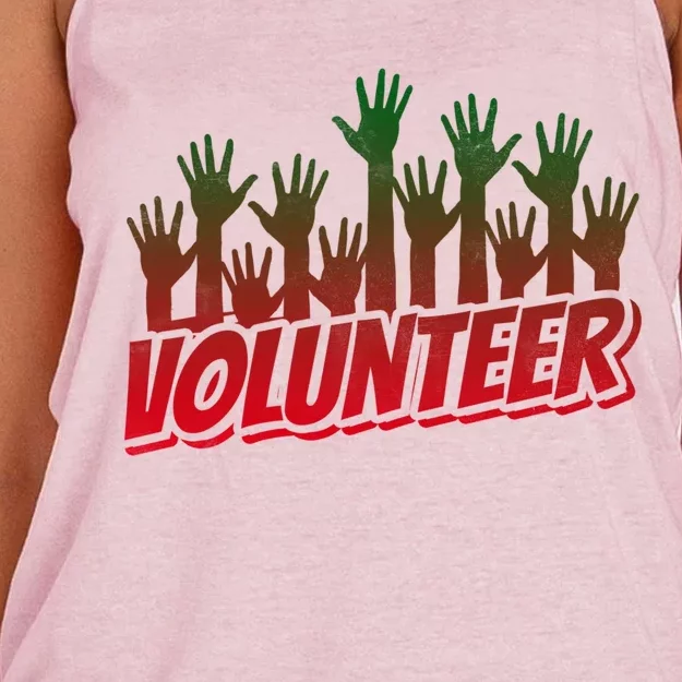 Volunteer Job Unpaid Volunteering Volunteers Gift Women's Knotted Racerback Tank