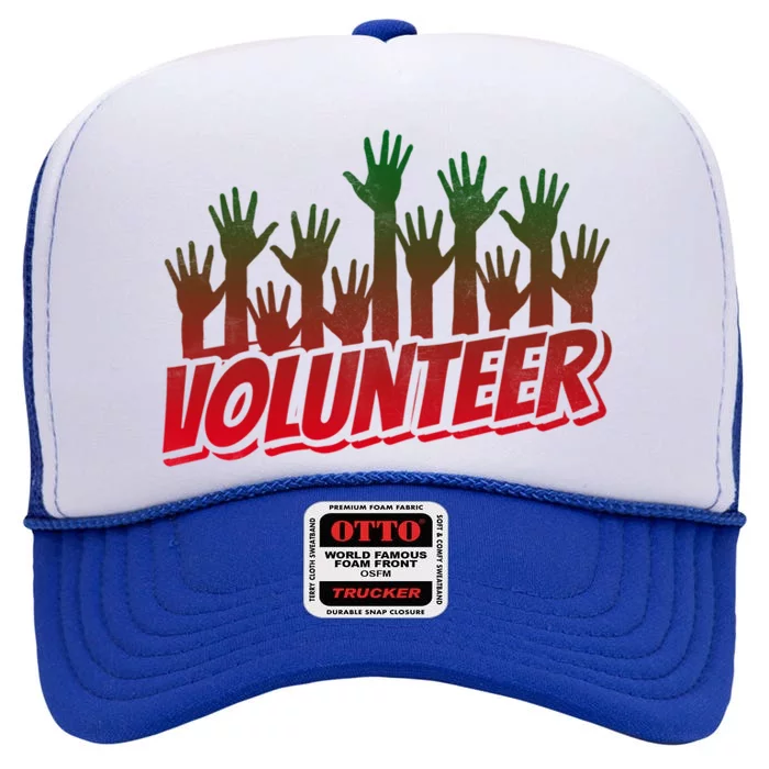 Volunteer Job Unpaid Volunteering Volunteers Gift High Crown Mesh Trucker Hat