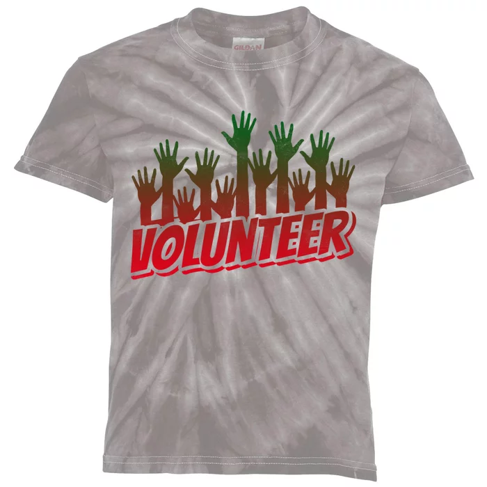 Volunteer Job Unpaid Volunteering Volunteers Gift Kids Tie-Dye T-Shirt