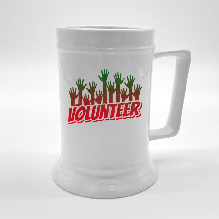 Volunteer Job Unpaid Volunteering Volunteers Gift Front & Back Beer Stein