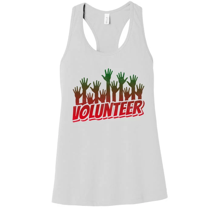 Volunteer Job Unpaid Volunteering Volunteers Gift Women's Racerback Tank