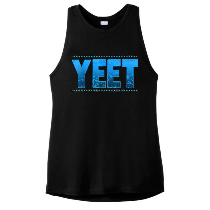 Vintage J.E.Y U.S.O Yeet Apparel Saying Ladies Tri-Blend Wicking Tank