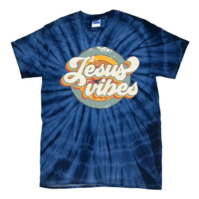 Vintage Jesus Vibes Christian Tie-Dye T-Shirt