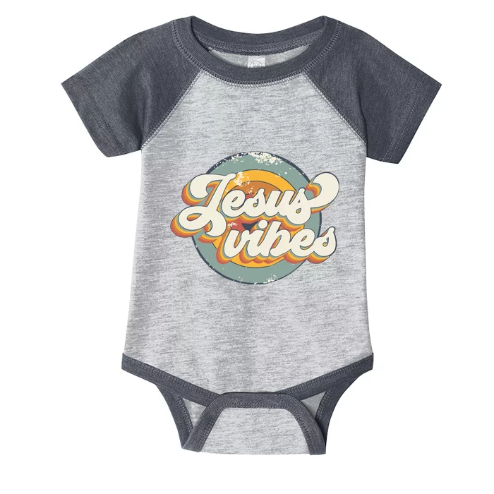 Vintage Jesus Vibes Christian Infant Baby Jersey Bodysuit