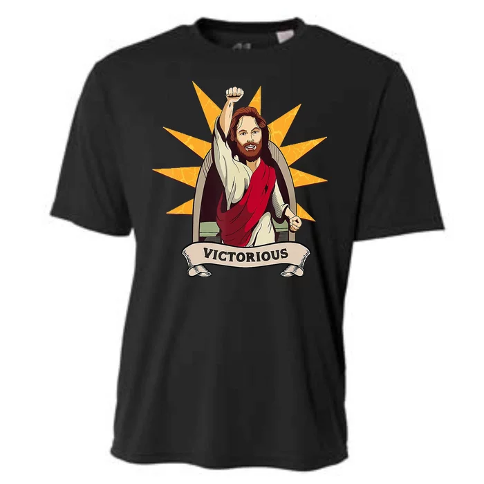 Victorious Jesus Cooling Performance Crew T-Shirt