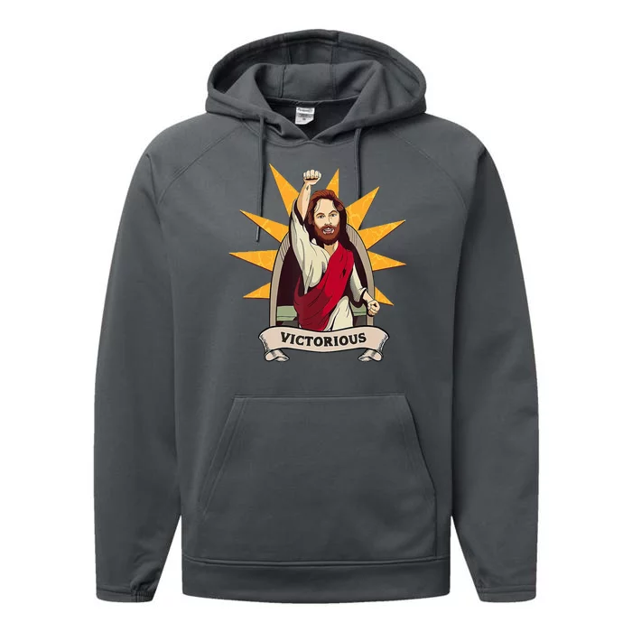 Victorious Jesus Performance Fleece Hoodie