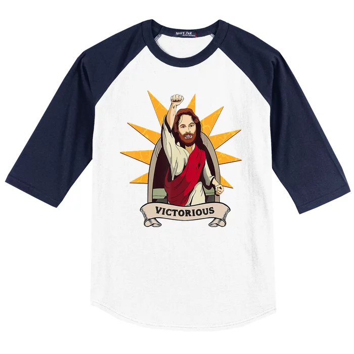 Victorious Jesus Baseball Sleeve Shirt