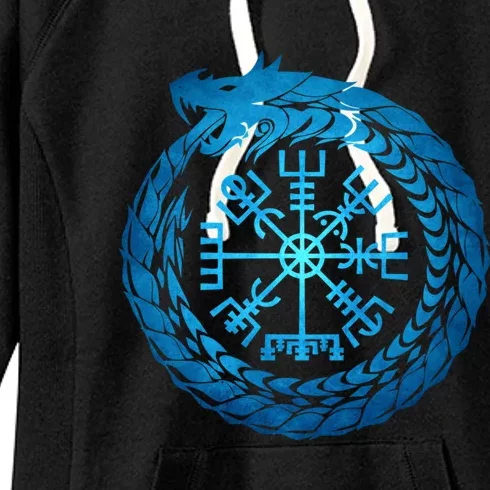 Vegvisir Jormungandr World Serpent Women's Fleece Hoodie