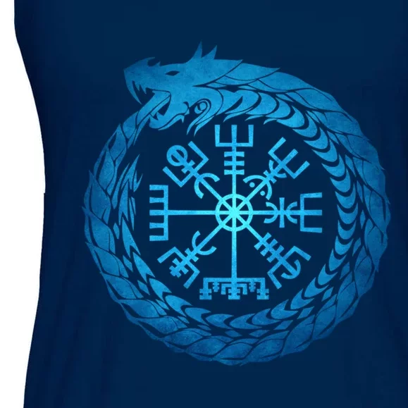 Vegvisir Jormungandr World Serpent Ladies Essential Flowy Tank