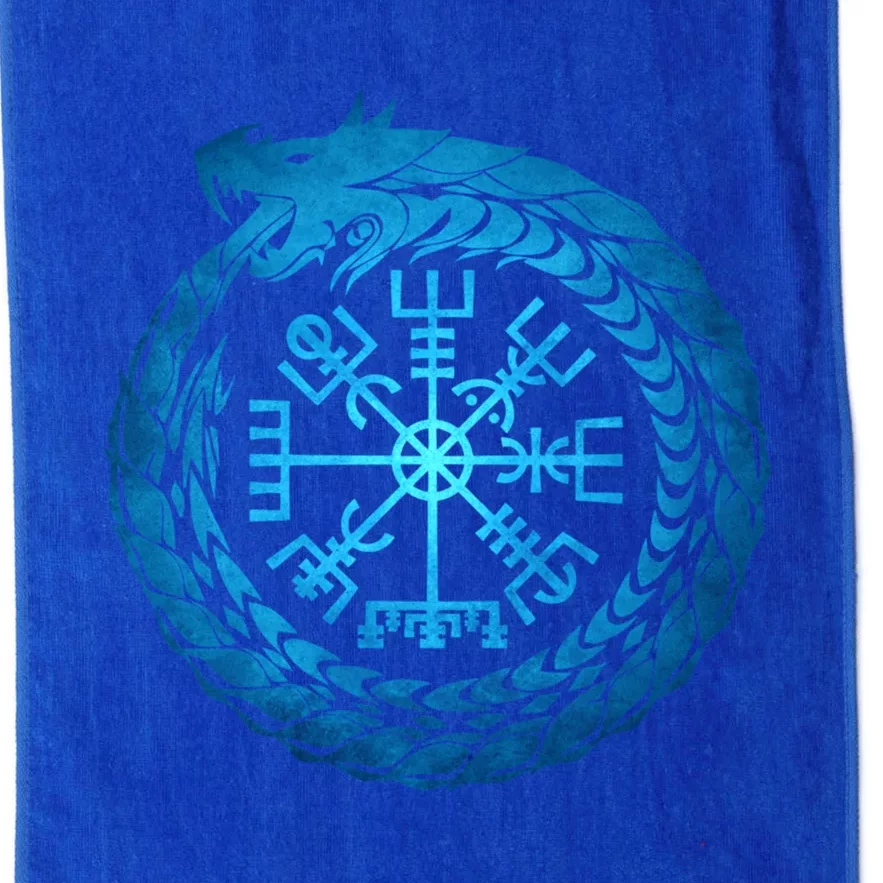 Vegvisir Jormungandr World Serpent Platinum Collection Golf Towel