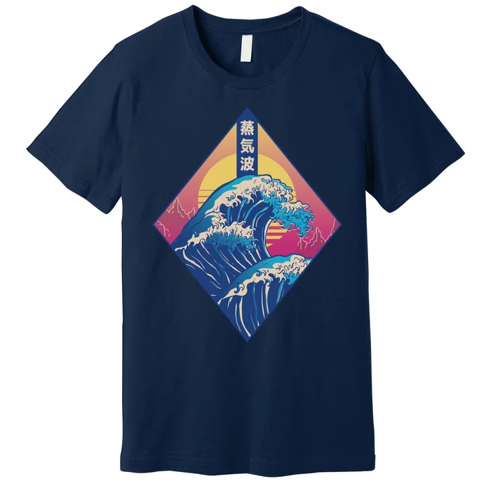 Vaporwave Japanese Wave Premium T-Shirt