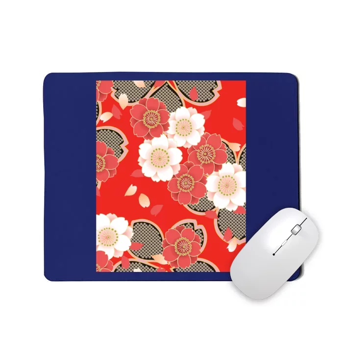 Vintage Japanese Wedding Kimono Pattern Mousepad